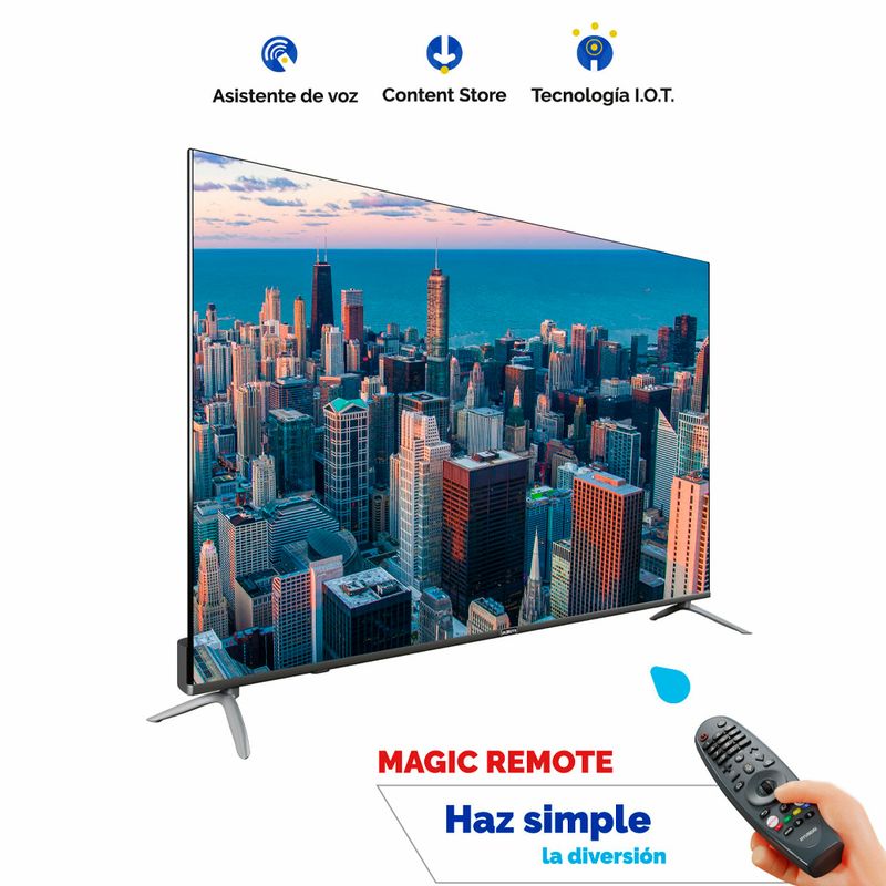 Televisor Led HYUNDAI 65 pulgadas smart tv-4K HAYLED6508W4KM