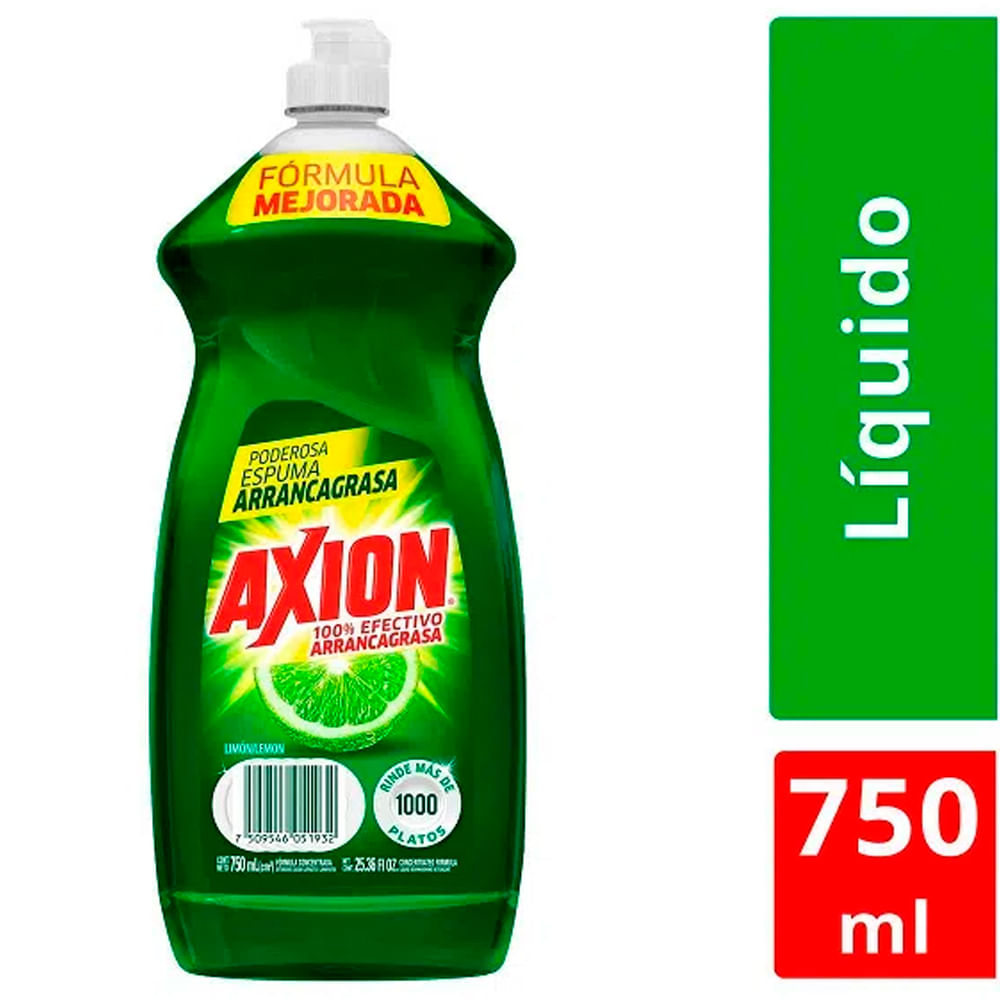 Lavaplatos líquido AXION limón x750 ml