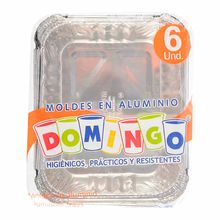 Molde aluminio DOMINGO lasagna x6 unds