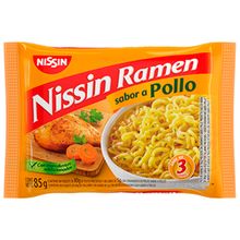 Sopa instantanea NISSIN RAMEN pollo x85 g