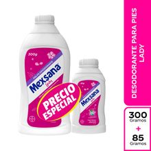 Talco lady MEXSANA x300 g +1 talco x85 g precio especial