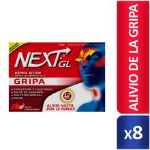 Next GENOMA gripa x8 cápsulas