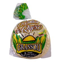 Arepa GRANSOLI de queso crocante 5 unds x500 g