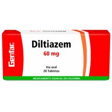 Diltiazem GENFAR 60mg x20 tabletas