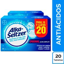 Alka seltzer BAYER pague 16 lleve 20