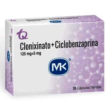 Clonixinato + ciclobenzaprina MK125/5mg x20 cápsulas