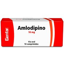 Amlodipino GENFAR 10mg x10 tabletas