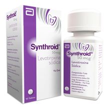 Synthroid ABBOTT 50mcg pote x90 tabletas