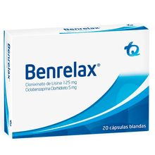 Benrelax TQ 125mg/5mg x20 tabletas