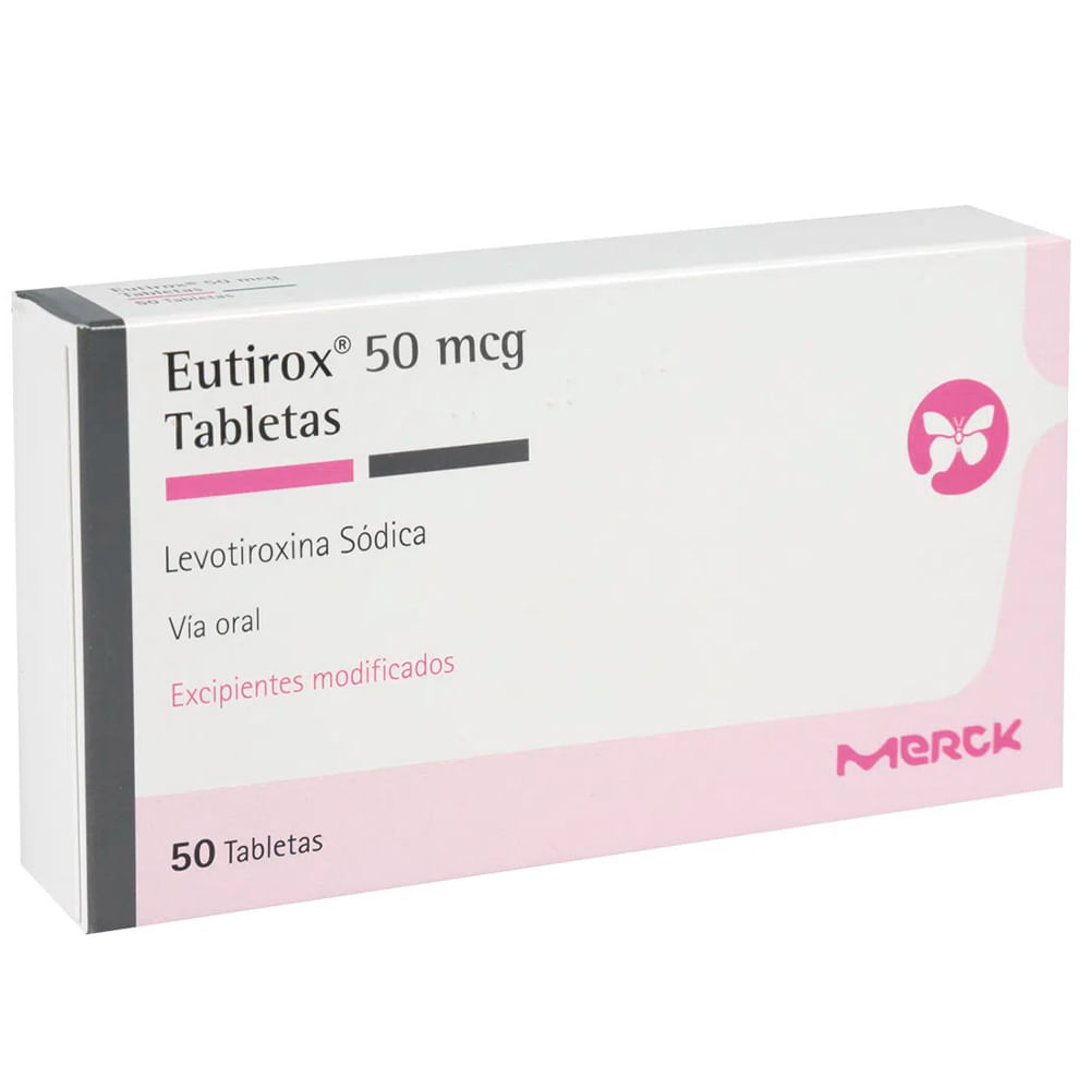 Eutirox Merck 50mcg X50 Tabletas