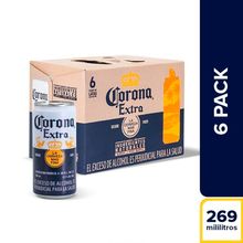 Cerveza CORONA 6 unds x269 ml c/u