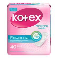 Protectores KOTEX con indicador de ph x40 unds
