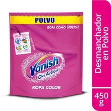 Blanqueador VANISH 450 polvo rosado doy pack x450g
