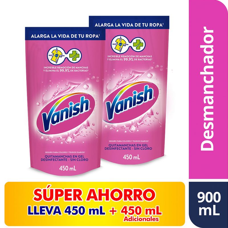 Quita Manchas Doypack Sin Cloro Vanish 450 Ml 