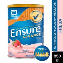 Ensure advance ABBOTT sabor fresa x850 g
