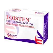 Loisten (Nitazoxanida) FARMA COMERCIAL 500mg x6 tabletas