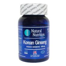 Korean ginseng NATURAL NUTRITION 100 mg x60 cápsulas