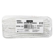 Gorro desechable ALFA SAFE blanco x12 unidades