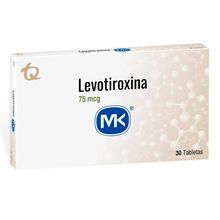 Levotiroxina MK 75mcg x30 tabletas