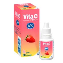 Vitamina C MK gotas sabor fresa x30 ml
