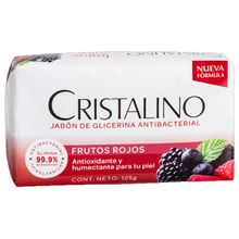 Jabón CRISTALINO frutos rojos x125 g
