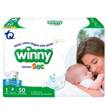 Pañal WINNY ultrasec etapa 1 x50 unds gratis taollitas