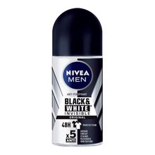 Desodorante NIVEA black white roll-onx50 ml
