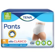 Pañal TENA pants clásico medium x16 unds