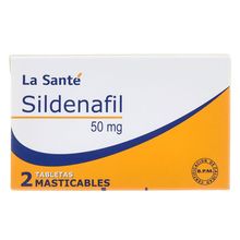Sildenafil LA SANTÉ masticable 50mg x2 tabletas