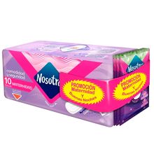 Toallas higiénicas NOSOTRAS maternidad x10 unds +3 toallas buenas noches