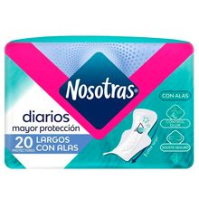 Protectores NOSOTRAS largos con alas x20 unds