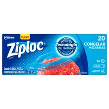 Bolsa ZIPLOC congelación mediana disconfetis x20 unds