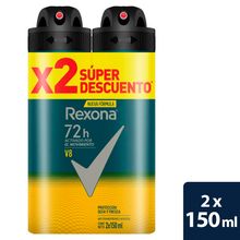 Desodorante REXONA aerosol 2 unds x150 ml c/u
