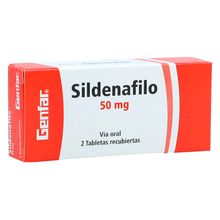 Sildenafilo GENFAR 50 mg x2 tabletas