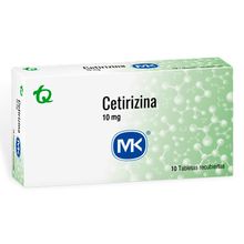 Cetirizina MK 10mg x10 tabletas