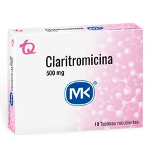 Claritromicina MK 500mg x10 tabletas