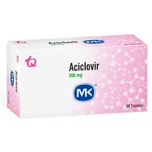 Aciclovir MK 200mg x25 tabletas