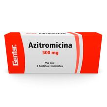 Azitromicina GENFAR 500 mg x3 tabletas