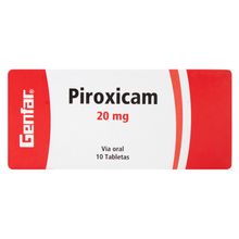 Piroxicam GENFAR 20 mg x10 cápsula
