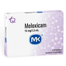 Meloxicam MK inyectable 15mg 3 ampollas x1,5 ml