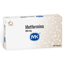 Metformina MK 850 mg x30 tabletas