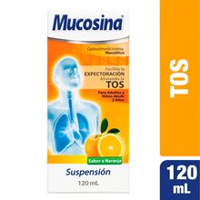 Mucosina PFIZER suspensión naranja x 120 ml