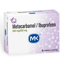 Metocarbamol + ibuprofeno MK 500mg/200mg x30 tabletas