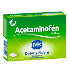 Acetaminofén MK 500mg x16 tabletas