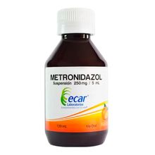Metronidazol ECAR suspensión 250mg x120 ml