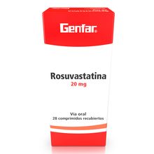 Rosuvastatina GENFAR 20mg x28 tabletas