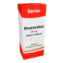 Rivaroxaban GENFAR 20mg x30 tabletas