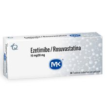 Ezetimibe / rosuvastatina MK 10mg/20mg x30 tabletas