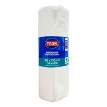 Bolsa para basura TASK rollo blanca industrial 80 x 110 cm