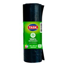 Bolsa para basura TASK rollo x10 unds 70x90 cm